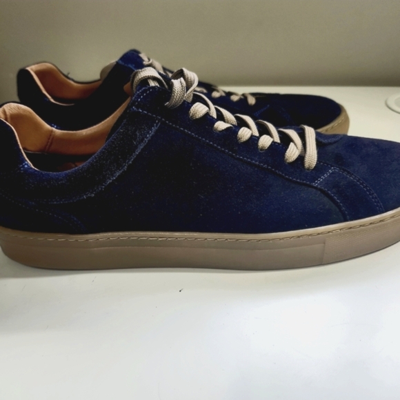 Cruza Tendencia Men's Navy US 12  Suede Leather Low Top Classic Chic Sneakers - Picture 10 of 10